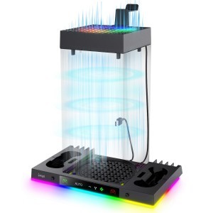 iPega XBX024S Multifunkcionális töltő RGB állvány Xbox-hoz hűtéssel tok-3