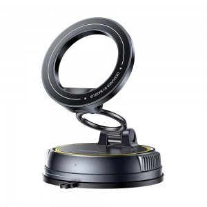 Baseus PrimeTrip VC2 Flex (C0013803) mágneses autós tartó műszerfalra/szélvédőre, összecsukható, állítható, vákuumzáras - Fekete