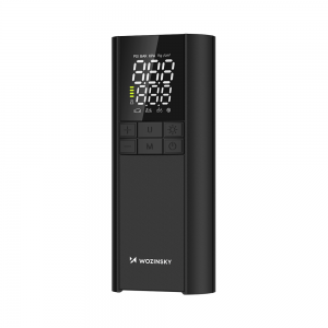 Wozinsky WPEP-8000 kompresszor, elektromos pumpa, 8000mAh power bank, zseblámpa - fekete