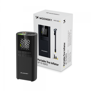 Wozinsky WPEP-8000 kompresszor, elektromos pumpa, 8000mAh power bank, zseblámpa - fekete-15