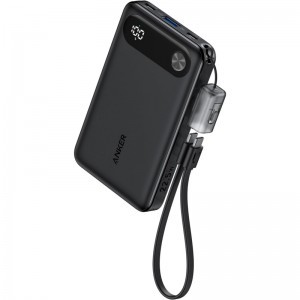 Powerbank Anker PowerCore, 10000mAh, 22.5W, QC + PD, Fekete A1257G11