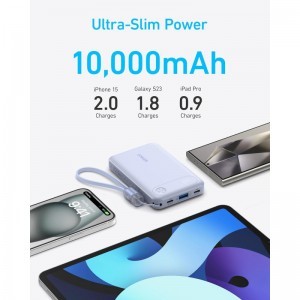 Powerbank Anker PowerCore, 10000mAh, 22.5W, QC + PD, Fekete A1257G11-2