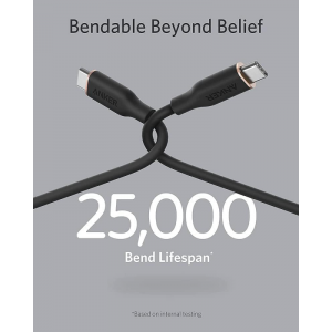 USB-C to USB-C Kábel Anker PowerLine III, 100W, 5A, 0.9m, Fekete A8552H11-1