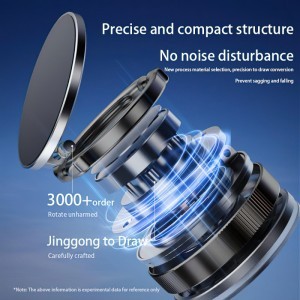 XO DESIGN C177, Univerzális, Fekete mágneses autós tartó magsafe-2