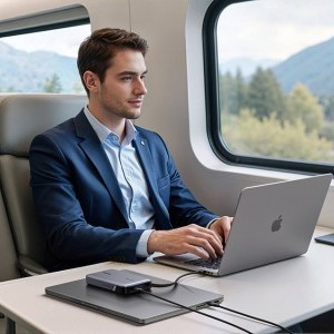 UGREEN PB551 Power Bank, 20000 mAh, 145W, retractable cable-9