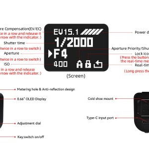 AstrHori XH-2 fénymérő (ezüst)-1