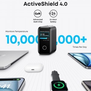 Hálózati Töltő Anker Zolo, 140W, 5A, 1 x USB-A - 3 x USB-C, USB-C Kábel, Fekete (B2697GZ1)-2