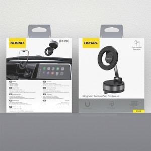 Dudao F24X MagSafe Kompatibilis Autós Tartó Tapadókoronggal - Fekete-7