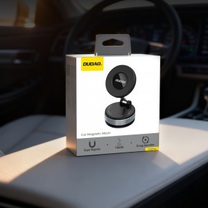 Dudao F24PRO MagSafe Kompatibilis Autós Tartó Szélvédőre vagy Műszerfalra Tapadókoronggal - Fekete-6