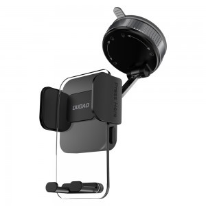 Dudao F24PLUS műszerfalra erősíthető autós telefontartó tapadókoronggal - Fekete-2
