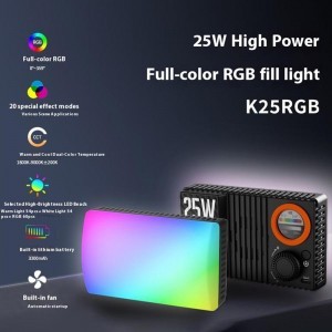 LED videólámpa RGB videólámpa 25W VLOGLITE K25RGB-10
