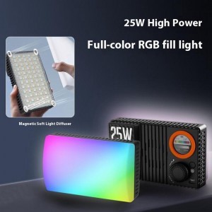LED videólámpa RGB videólámpa 25W VLOGLITE K25RGB-3