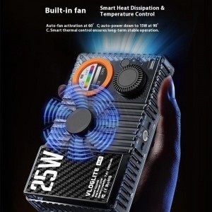 LED videólámpa RGB videólámpa 25W VLOGLITE K25RGB-8