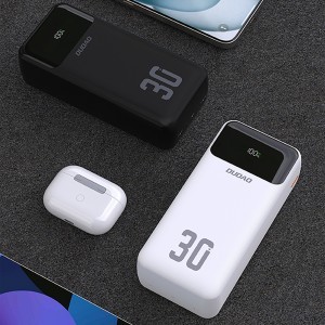 Dudao K15MAX 30000mAh PD 22.5W Powerbank beépített kábelekkel - Fekete-5