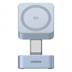 UGREEN W752 2in1 vezeték nélküli töltő állomás, 35W, 3A, 1 x USB-C, kék-11