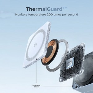 UGREEN W752 2in1 vezeték nélküli töltő állomás, 35W, 3A, 1 x USB-C, kék-2