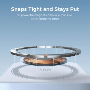 UGREEN W752 2in1 vezeték nélküli töltő állomás, 35W, 3A, 1 x USB-C, kék-3