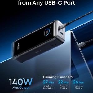 Powerbank Anker Prime, 26250mAh, 300W, QC + PD, Fekete A110AH11-1