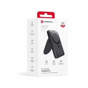 FORCELL F-ENERGY F10K2 MagStand powerbank MagSafe PD QC3.0 5A 20W 10 000mAh fekete-13
