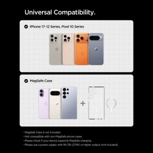 SPIGEN EV15MAQ ESSENTIAL MAGNETIKUS MAGSAFE AUTÓS TELEFONTARTÓ VEZETÉK NÉLKÜLI TÖLTŐ 15W Qi2 FEKETE-6