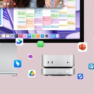 Orico MiniLink 9 az 1-ben dokkolóállomás M.2 SSD merevlemez rekesszel - ezüst-5
