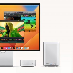 Orico MiniTower Dokkolóállomás Merevlemeztálcákkal akár 56TB-ig - Ezüst-10