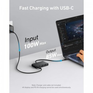 Anker USB-C Hub, 4 x USB-C, Fekete A8340GA1-5