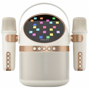 Bluetooth Hangszóró Philips, 10W, Karaoke, Bézs TAS2509WT/00-1