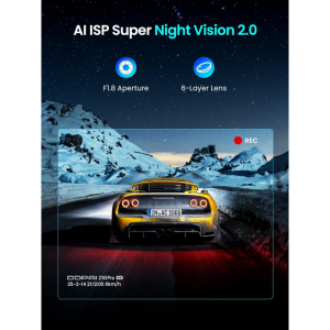 Dash + Hátsó Kamera DDPAI Z50 Pro Dual, 4K, Wi-Fi, GPS, 3inch LCD, Fekete-3