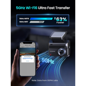 Dash + Hátsó Kamera DDPAI Z50 Pro Dual, 4K, Wi-Fi, GPS, 3inch LCD, Fekete-4