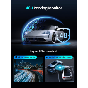 Dash + Hátsó Kamera DDPAI Z50 Pro Dual, 4K, Wi-Fi, GPS, 3inch LCD, Fekete-5