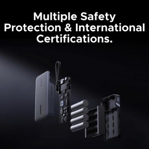 Powerbank UGREEN PB550, 20000mAh, 67W, QC + PD, Szürke-3