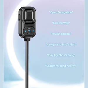 HIGI C5 Bluetooth 5.0 vezeték nélküli audió adapter, autós kihangosító és zenelejátszó funkcióval-3