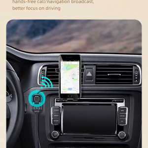 HIGI C5 Bluetooth 5.0 vezeték nélküli audió adapter, autós kihangosító és zenelejátszó funkcióval-2