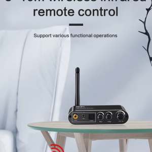 Optikai és koaxiális digitális–analóg audió átalakító Bluetooth audió vevővel és USB MP3 lejátszó funkcióval T01-1