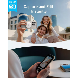 Anker MagGo USB-C kártyaolvasó, Apple iPhone USB-C, SD - microSD, Fehér A83D1G21-3
