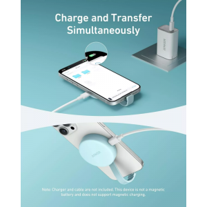 Anker MagGo USB-C kártyaolvasó, Apple iPhone USB-C, SD - microSD, Fehér A83D1G21-4