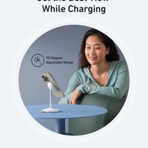 Anker MagGo Stand vezeték nélküli töltőállomás, 15W, 1.67A, fehér A25X1H21-3