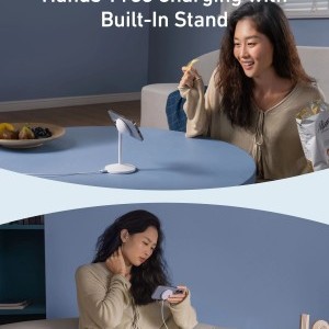 Anker MagGo Stand vezeték nélküli töltőállomás, 15W, 1.67A, fehér A25X1H21-2