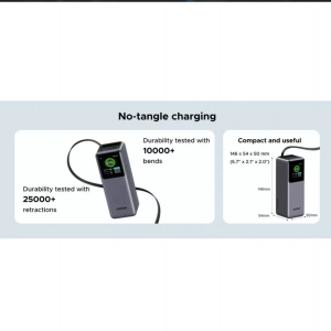 Powerbank UGREEN PB726 (55987B), 20000mAh, 165W, QC + PD, Szürke-5