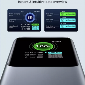 Powerbank UGREEN PB726 (55987B), 20000mAh, 165W, QC + PD, Szürke-3