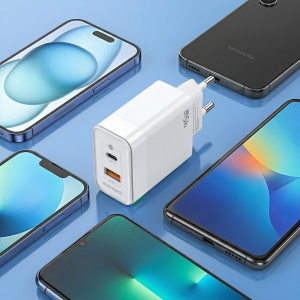 Alphajack GaN CA 45W USB-C, USB-A hálózati töltőadapter-6