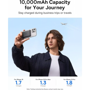 Baseus PicoGo AM41 Powerbank, 10000mAh, 27W, PD + FQI, Fekete E0027201-5