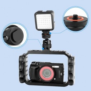 PULUZ Alumínium Mini Gömbfej Állványadapter (Fekete)-1