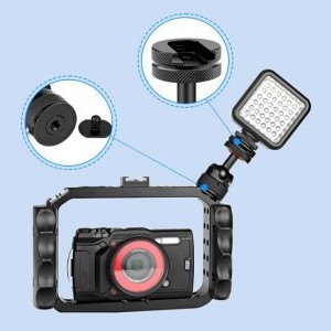 PULUZ Alumínium Mini Gömbfej Állványadapter (Fekete)-2