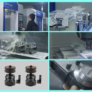 PULUZ Alumínium Mini Gömbfej Állványadapter (Fekete)-4