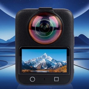 PULUZ edzett üveg lencsevédő a DJI Osmo 360-hoz üvegfólia (Fekete)-3