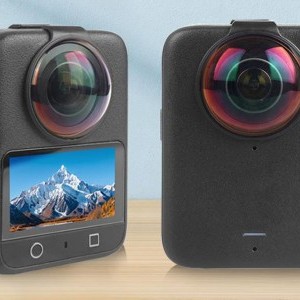 PULUZ edzett üveg lencsevédő a DJI Osmo 360-hoz üvegfólia (Fekete)-4