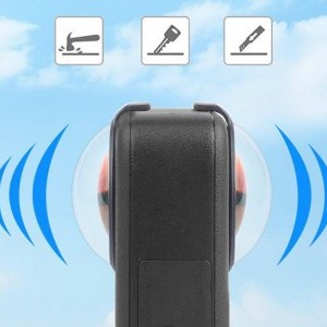 PULUZ edzett üveg lencsevédő a DJI Osmo 360-hoz üvegfólia (Fekete)-6