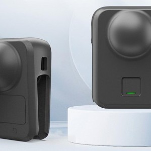 PULUZ Szilikon Tok Lencsevédővel DJI Osmo 360-hoz (Fekete) tok-3